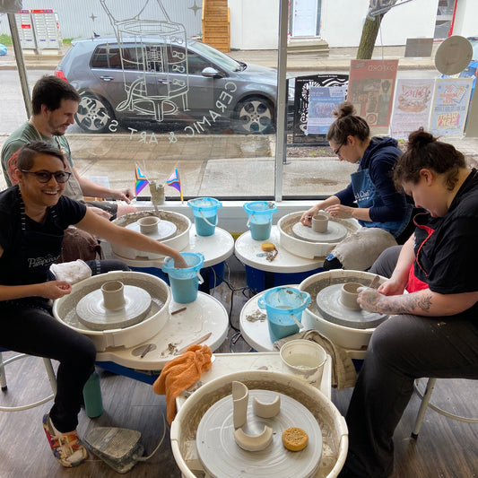 Intro to Wheel-Throwing Level 1 | Jan. 6th to Feb. 10th, 6-9pm