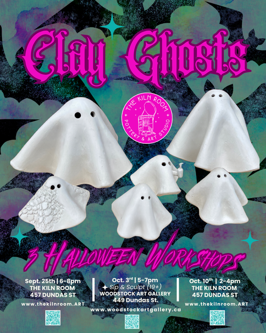 Clay Ghosts | October 10th, 1:00pm to 3:00pm
