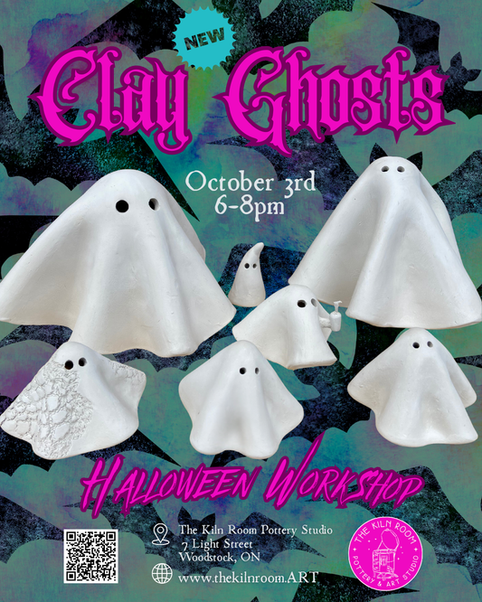 Clay Ghost Workshop October 3rd 6-8pm